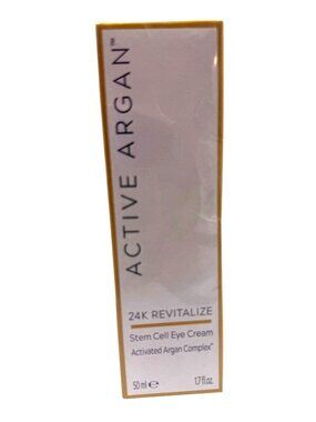 Active Argan 24K Revitalize Stem Cell Eye Cream 50ml Anti-Aging Peptides & Plant